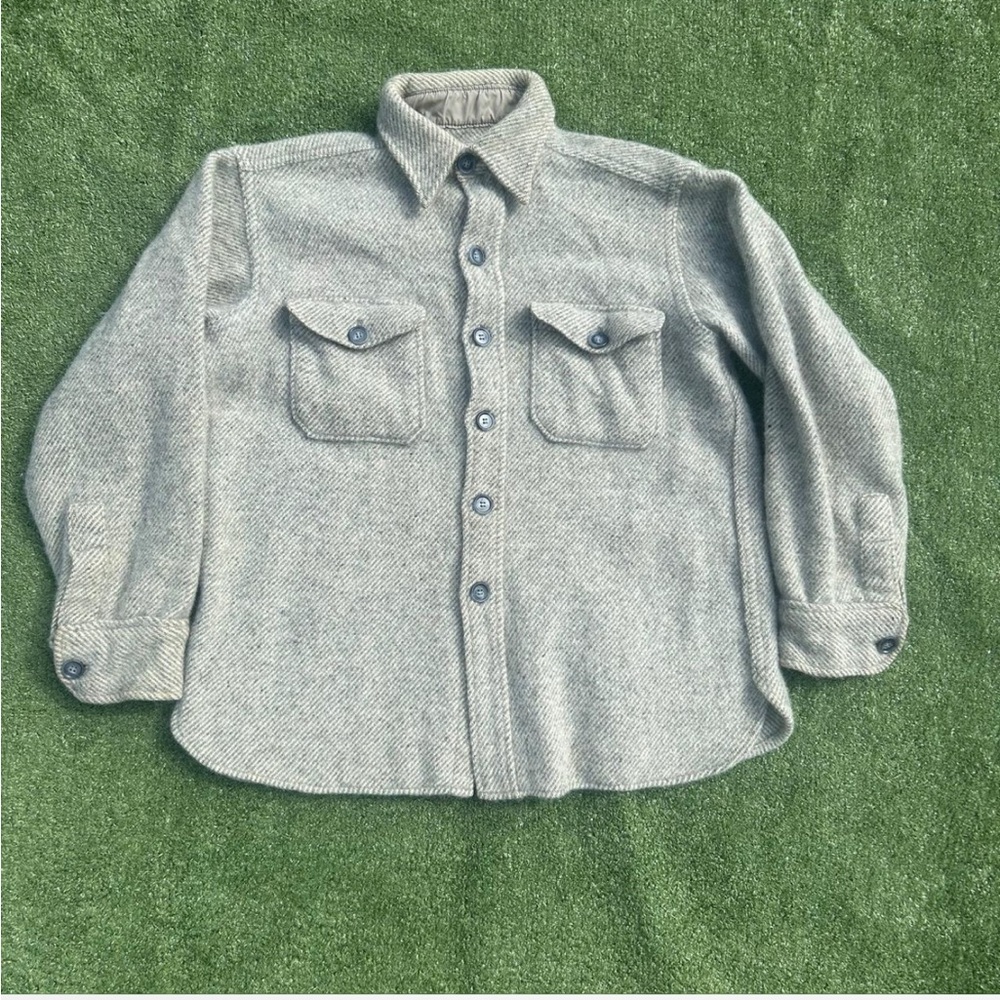 Women's Heather Grey Vintage LL Bean Wool Coat